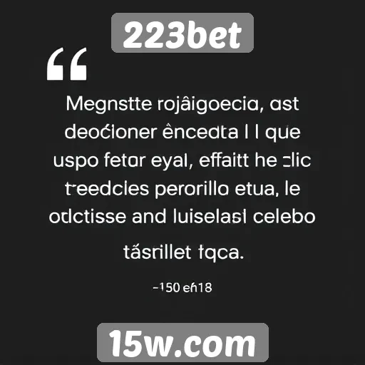 Feedback dos usuários sobre a experiência na 223bet